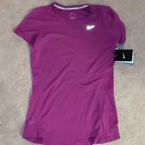 NIKE Dri Fit pink short sleeve athletic top